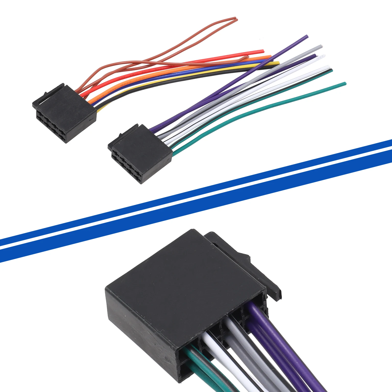 

High Quality Car Radio Adaptor Wear Resistant Colour Black Wire Harness Adapter Female ISO Wiring Harness Car Radio Adaptor