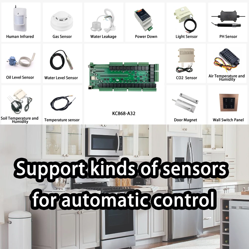 KC868-A32 ESP32 Development Board Wifi Smart Switch Home Assistant Tasmota ESPhome Arduino MQTT TCP Web HTTP Control Relay Alexa