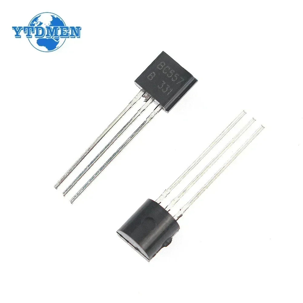 50pcs Transistors BC547 BC557 Each 25pcs BC547B BC557B NPN PNP Triode Transistor DIY Electronic Kit