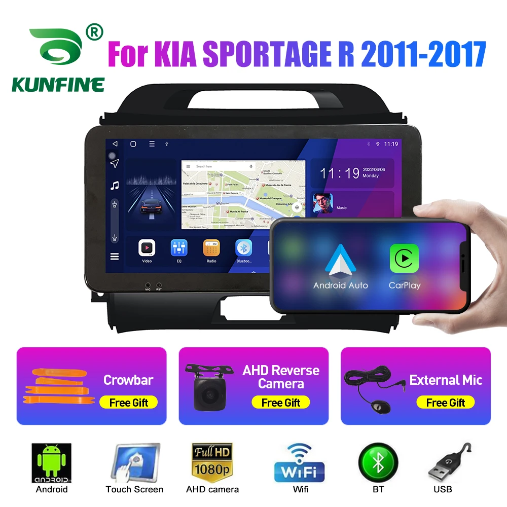 

Автомагнитола для KIA SPORTAGE R 2011-17 2Din Android Восьмиядерный автомобильный стерео DVD GPS навигатор плеер QLED экран Carplay