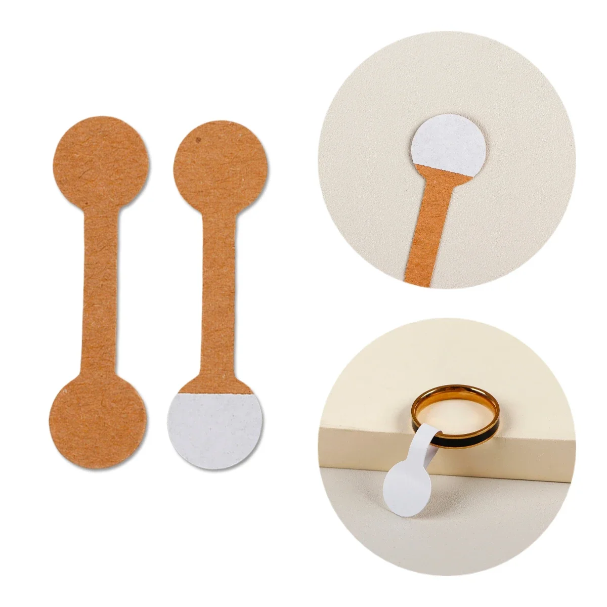 ジュエリーディスプレイ用の空白の丸い値札、ディスプレイカードステッカー、イヤリングブレスレットネックレス自己粘着ラベル、パッケージ供給、100個、200個