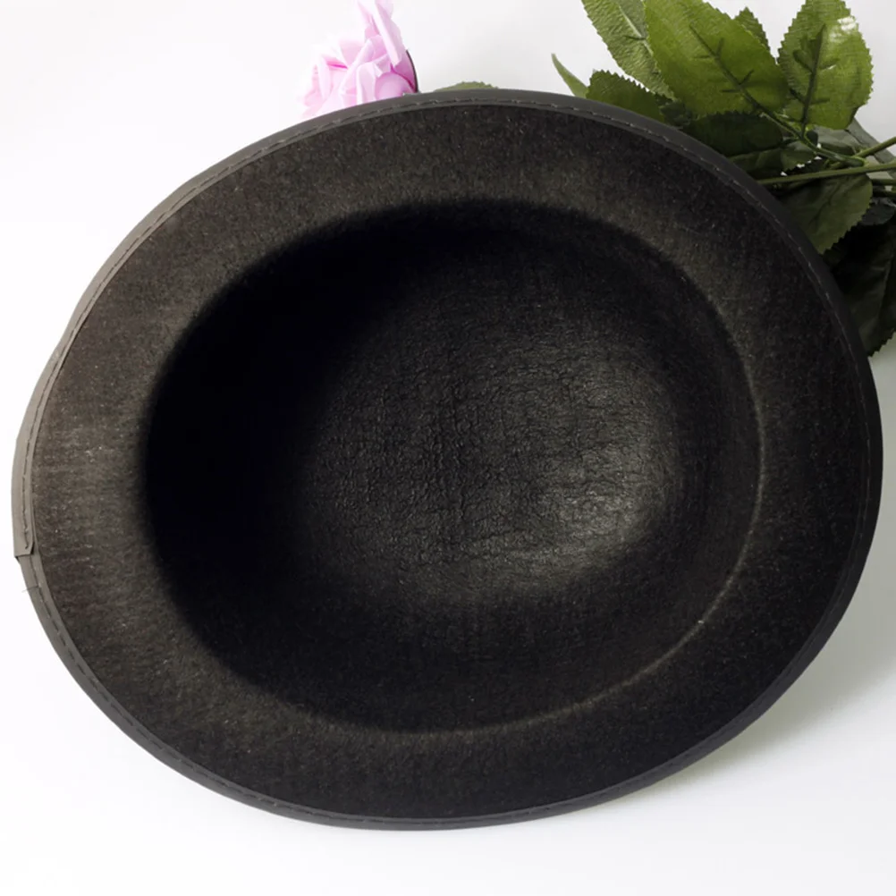 

Men's Black Felt Magician Hat Dress Up Costume Accessory Classic Retro Party Steampunk Derby Masquerade Outfit