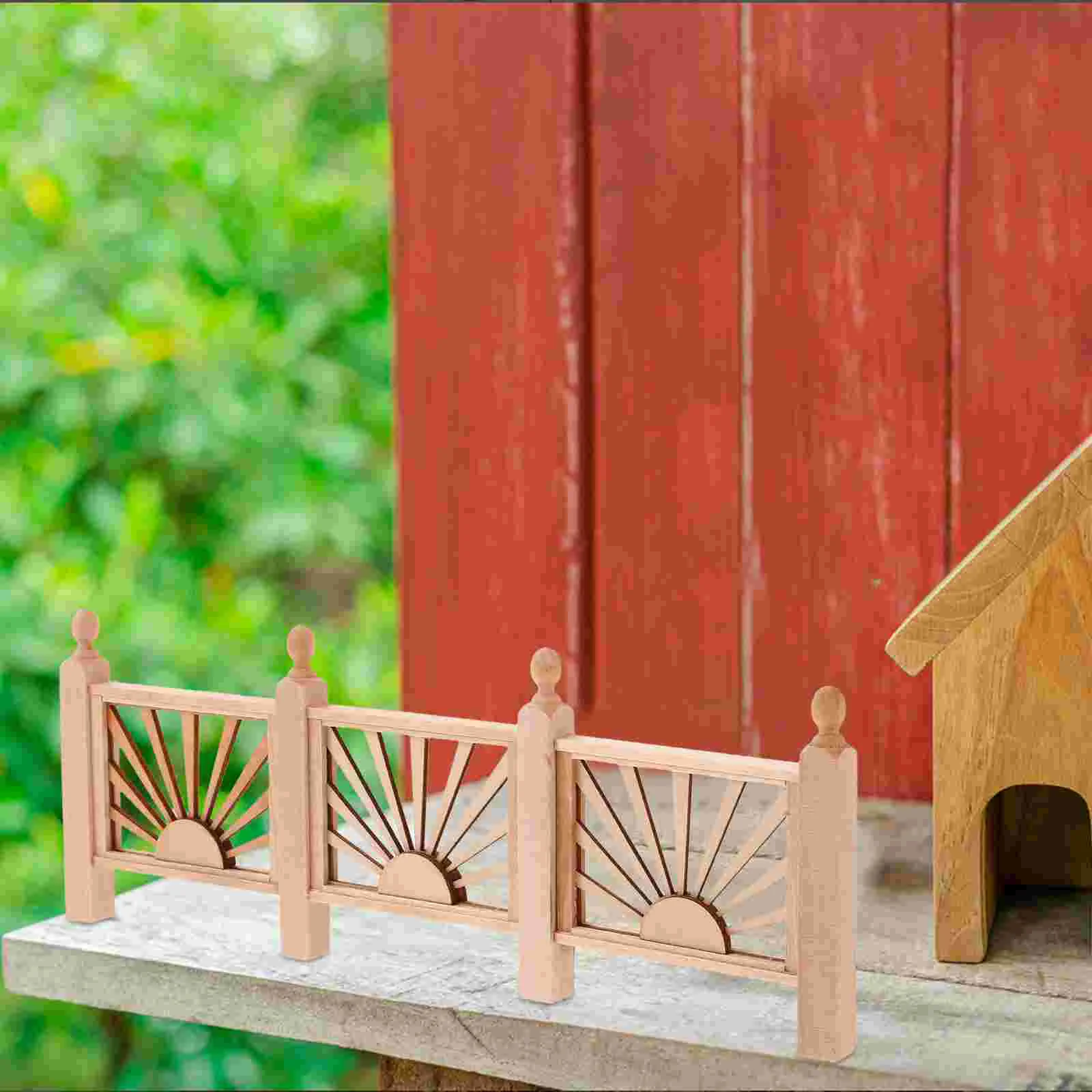 Mini modèle de garde-corps pour mini maison, clôture de cour de balcon, Epitome, maison de jeu pour enfants, 1PC