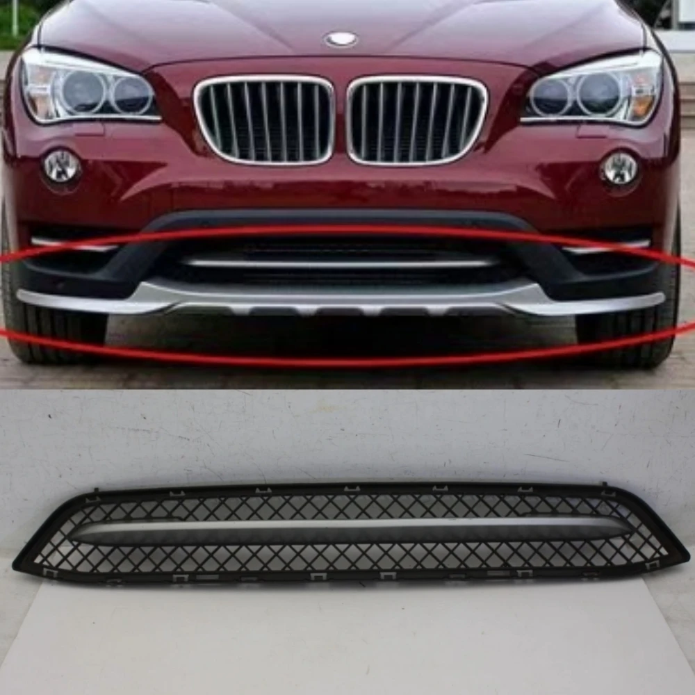 

2PCS SPORTLINE FRONT BUMPER CENTER GRID GRILLE 51117303753 51112990641 For BMW X1 E84 2013-2015
