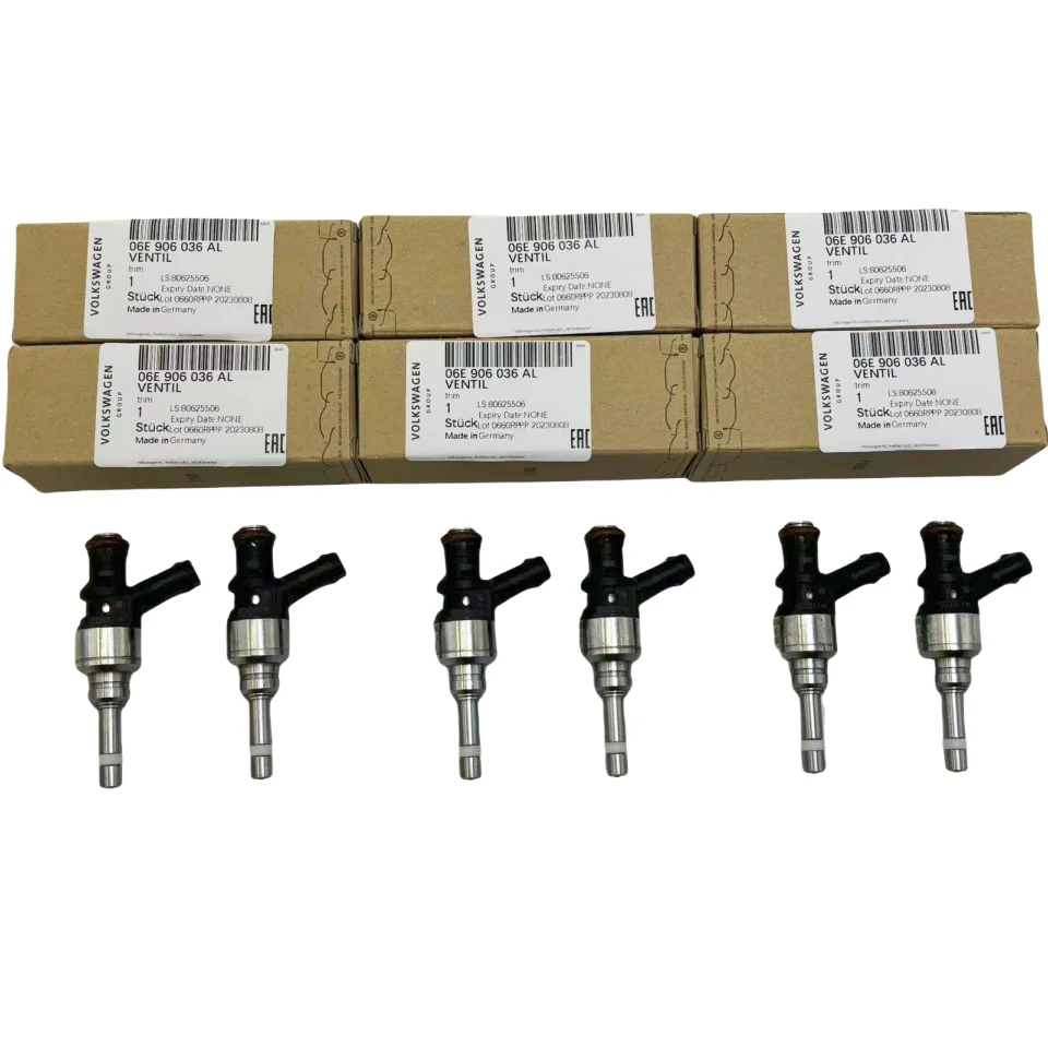 6Pcs Fuel Injector 06E906036AL for 2009-2016 Audi A4 A5 S4 S5 A6 A7 A8 Q5 Q7 VW Touareg 3.0