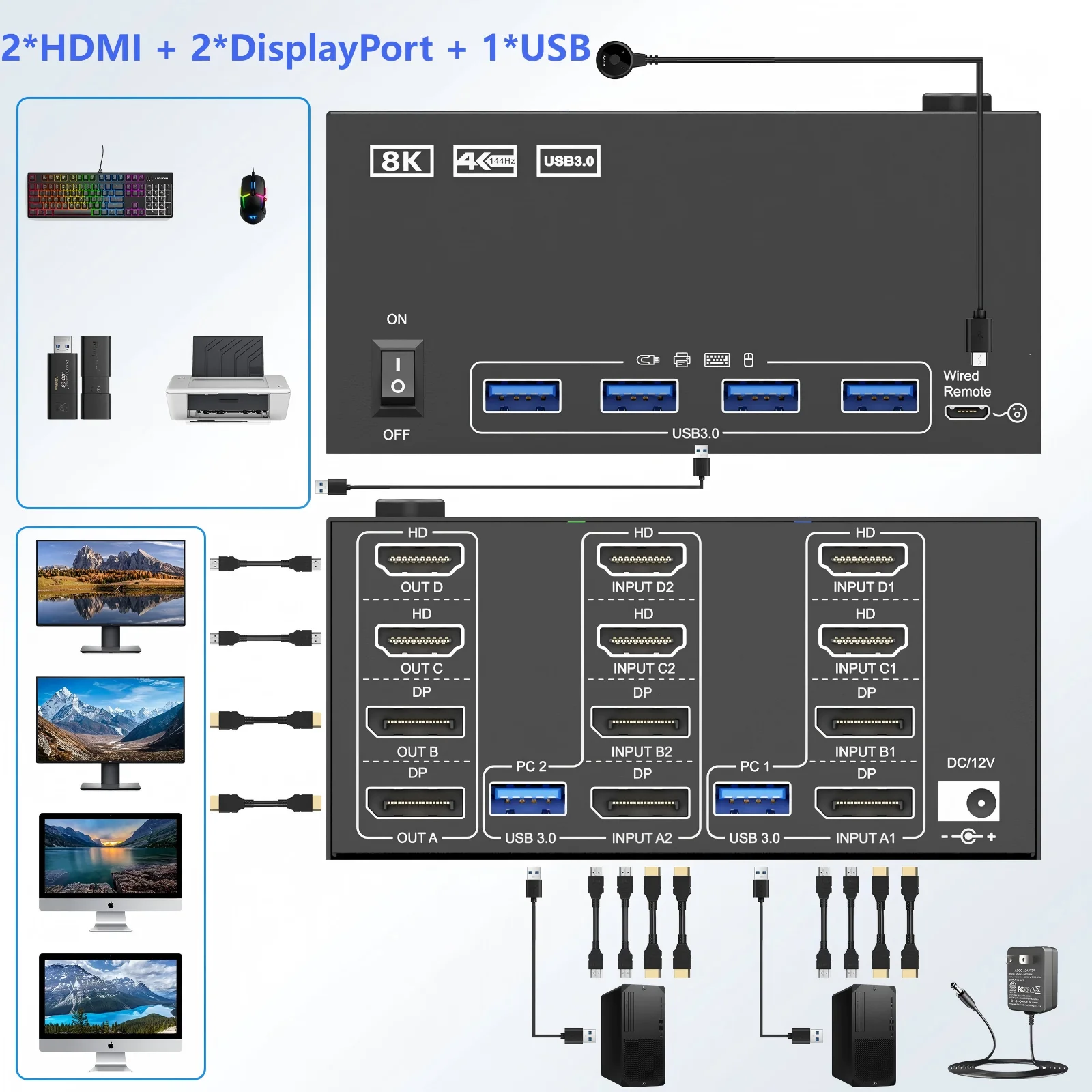 Hdmi Displayport Kv… - image
