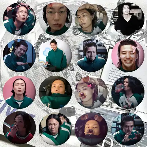 Some Supporting Roles K-kangH-haneul And Roh J-Jae Won Badge Pins For Friend, Backpack, Clothing, Collectible Accessories