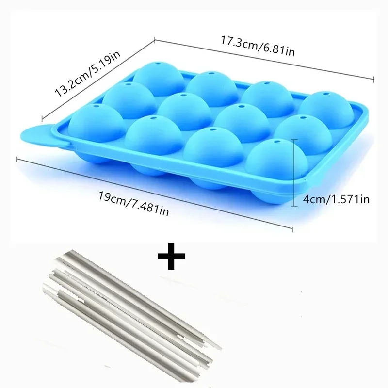 12/20 Holes Lollipop Mold Cake Pops Mold Chocolate Candy Pastry Silicone Mold Pop Maker Tool Cake Baking Moule Accessories