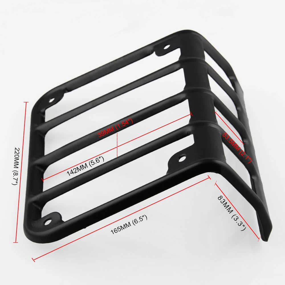 

A03G-Rear Tail Light Guards Protector Covers Fit For Jeep Wrangler Jk Matte 07-17(Pair)