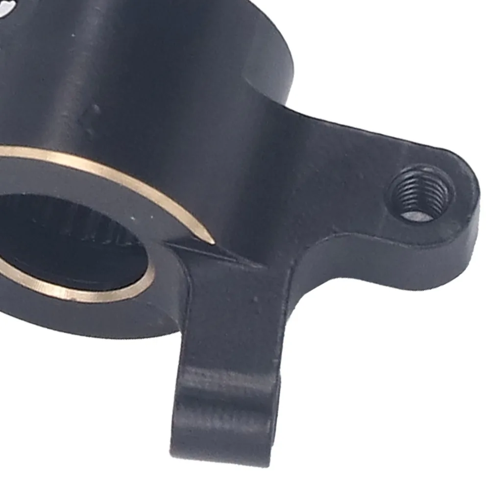 2Pcs/Set 1/10 Scale Brass C Hub Carriers Solid Black Front Caster Blocks for Axial SCX10 II AR44 1/10 RC Crawler