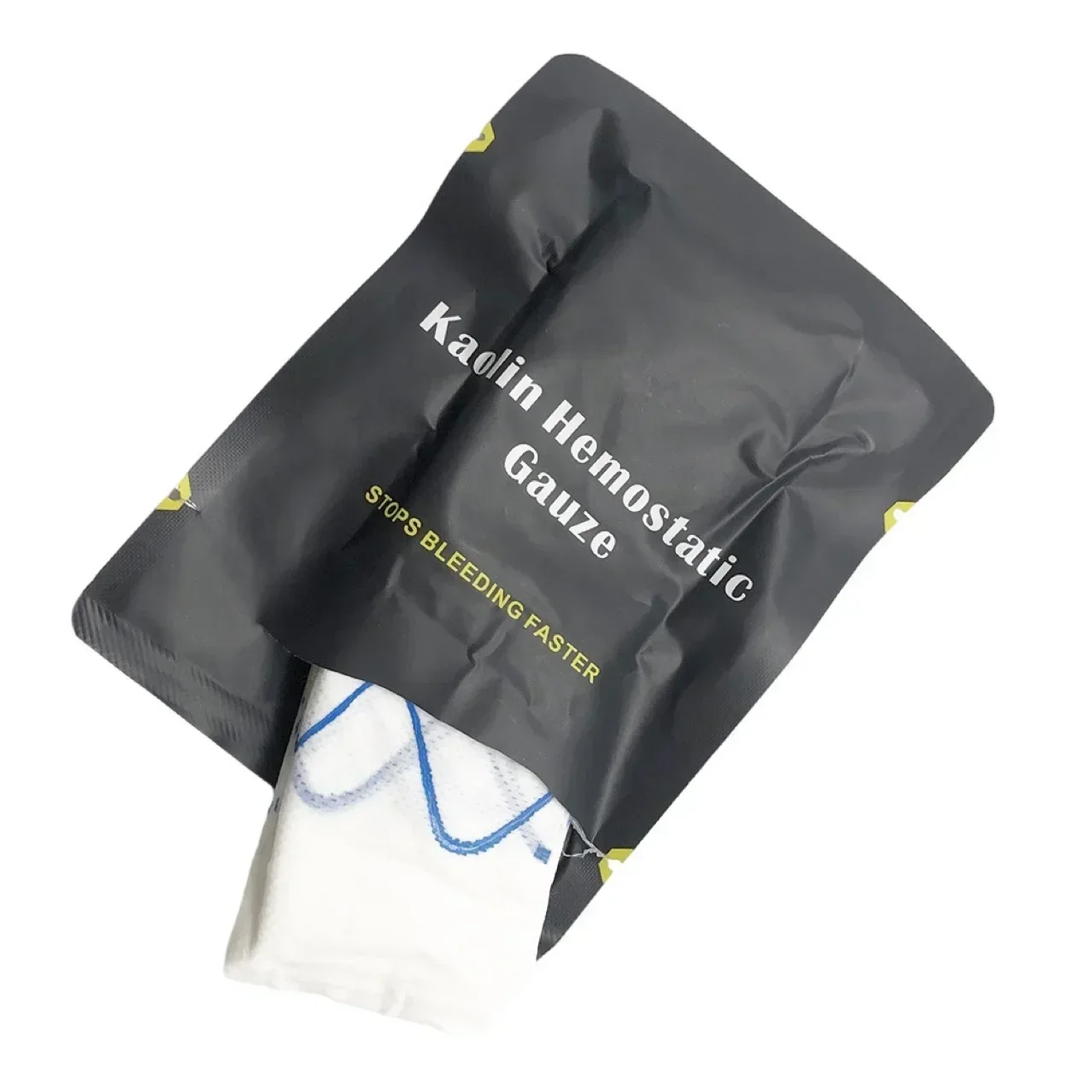 Taktische Kaolin Blutstillende komprimierte Gaze Notfall Outdoor Bindung Feste Bandage Erste-Hilfe-Set Blutungen Trauma Wundauflage – Detail 1
