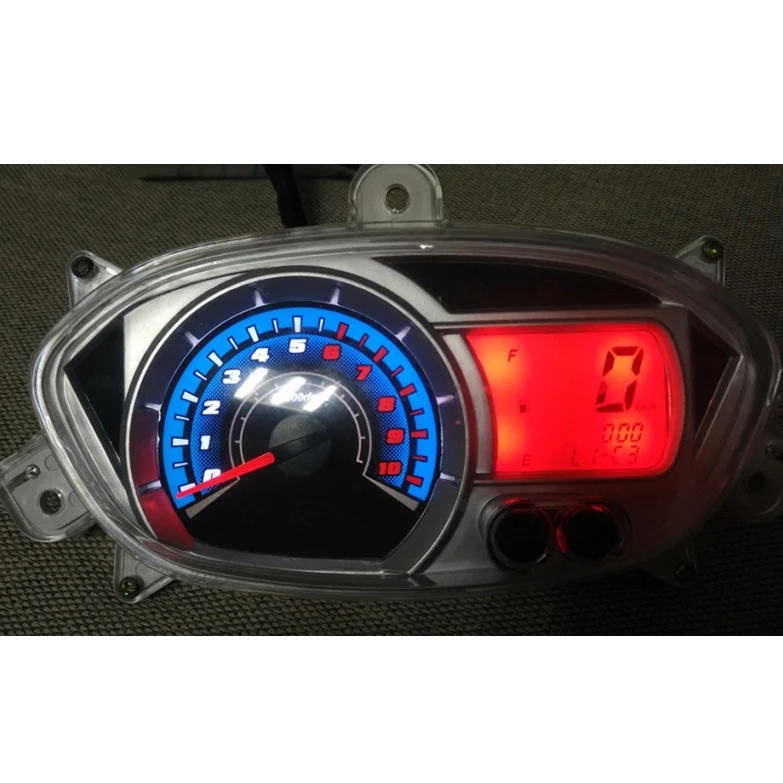 Motorcycle Universal LED Tachometer Instrument Digital Speedometer For Yamaha GY6 Motorcycle Digital Gauge Accessories