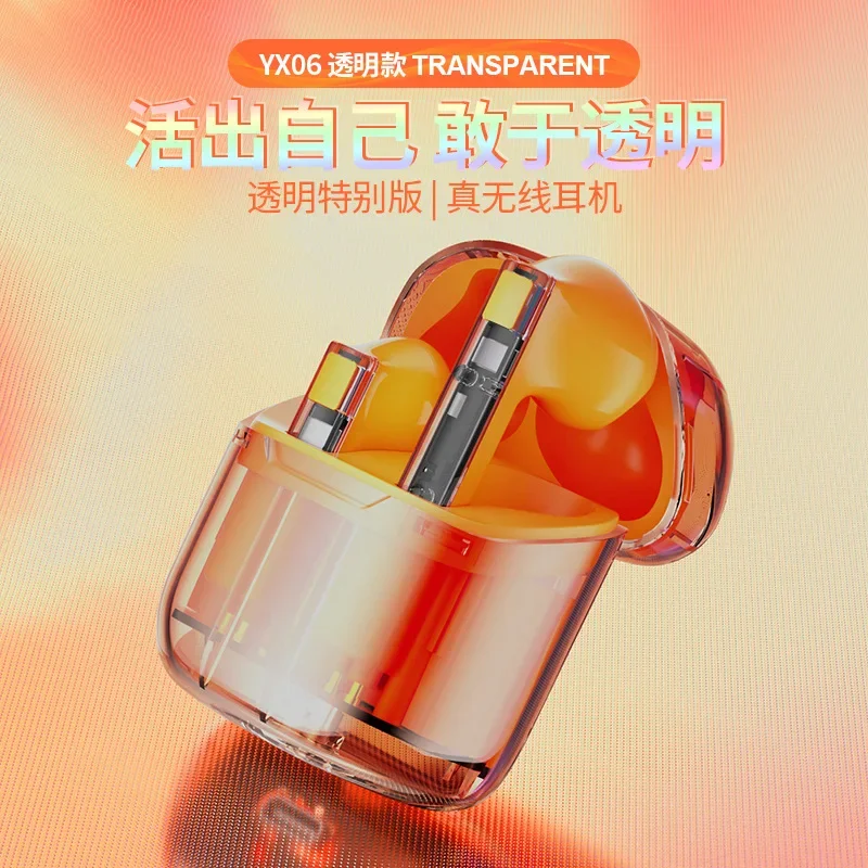 YX-06 TWS Bluetooth 5.3 Earphones Active Noise Cancelling ANC Wireless Headphone HiFI Stereo Sound Headset Earbuds With Mic