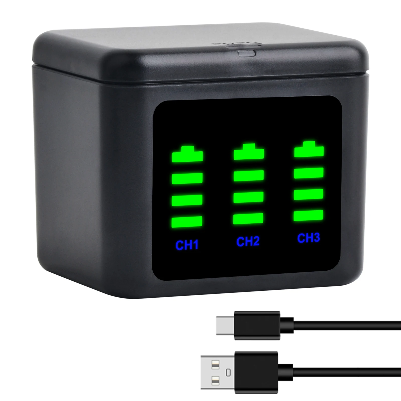DB-120 Charger For Ricoh GR IV Quick Charging Triple Charger Case For Ricoh GR4 Camera