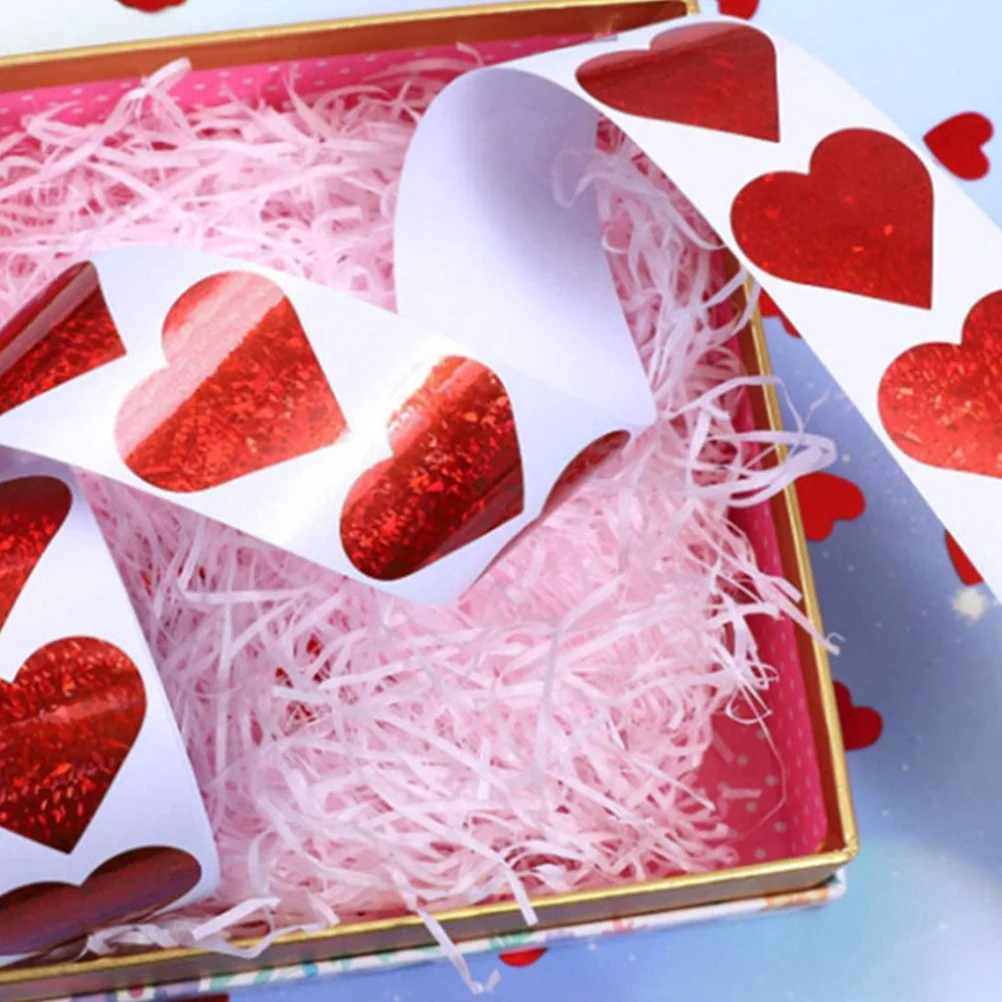 

2 рулона, наклейки с сердечками на день Святого Валентина, подарочная этикетка, уплотнительные наклейки для упаковки конвертов и скрапбукинга, подарочная наклейка, этикетка