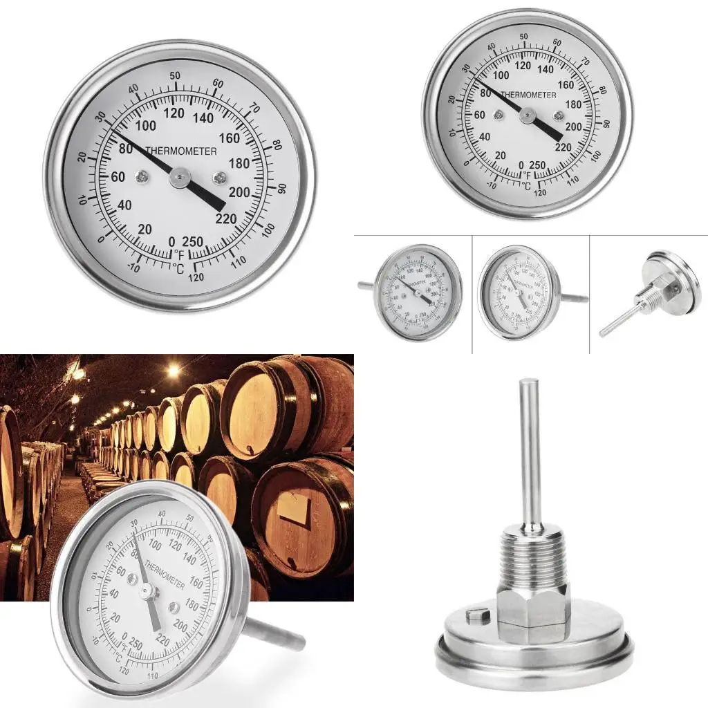 

652F Термометр Distilling Deproge Dempred -Laze Bimetal NPT (2 'Stem)