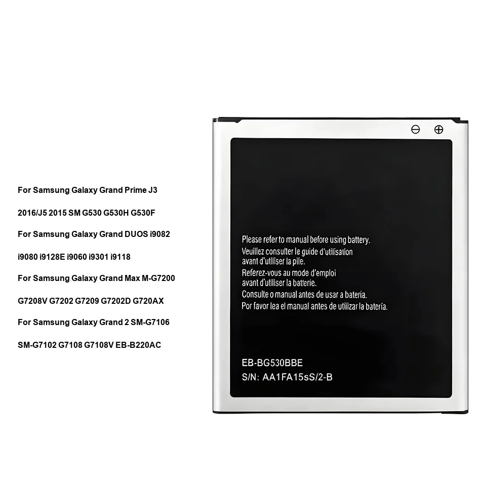 Аккумулятор EB-BG720CBK EB-BG720CBC EB-B220AE B600BE EB-B220AC EB535163LU для Samsung Galaxy Grand Duos, Prime 2 2015, 2016, Max