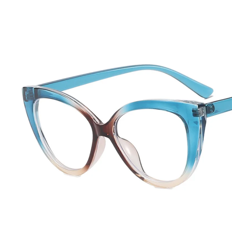Stylowe okulary kocie oczy w kolorowych oprawkach – korekcyjne dla krótkowzroczności i do czytania 5 Dopasowane kolory oprawka okulary z przezroczystymi szkłami modnych okularów krótkowzroczność nerdy stopnia-0.5 -1.0 -2.0 -3.0 -4.0 do-6.0 3