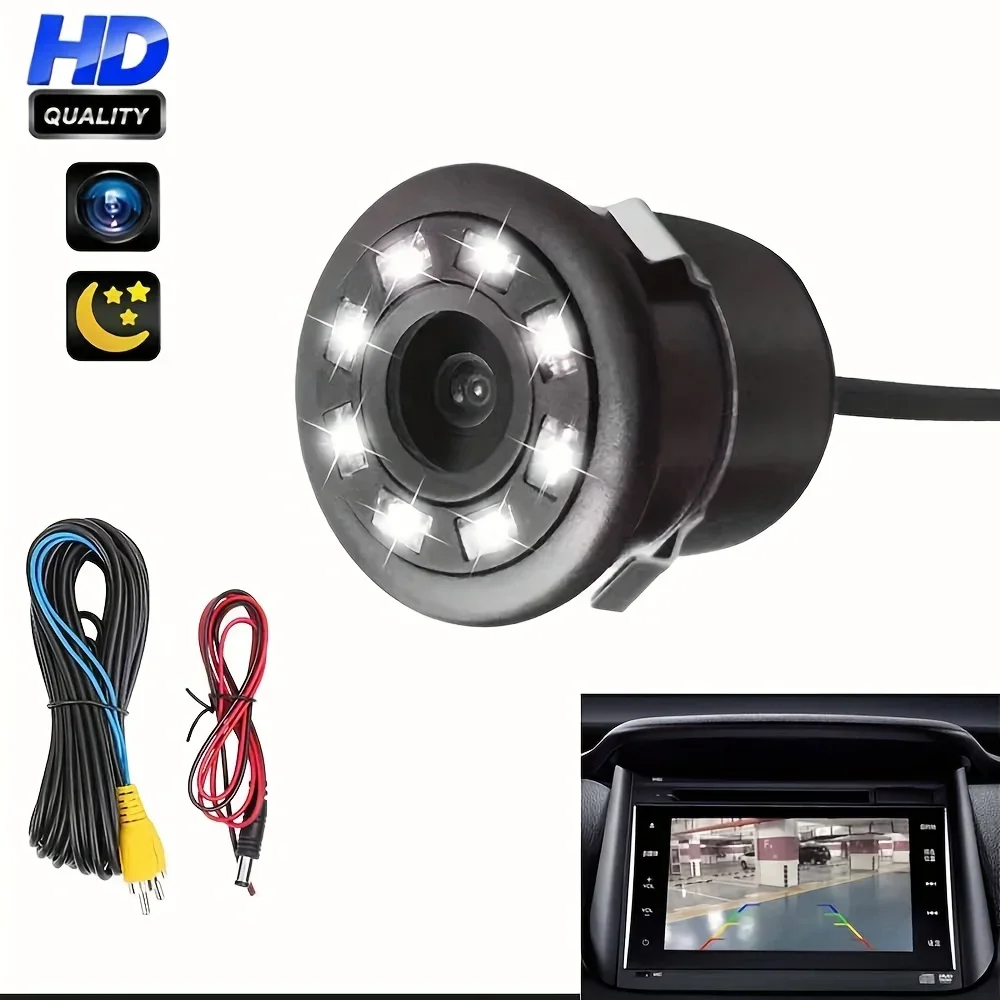 Universal HD Backup Camera with Night Vision & 360° Panoramic View - Rear View for Cars, SUVs, Trucks, SUV Safety Accessory