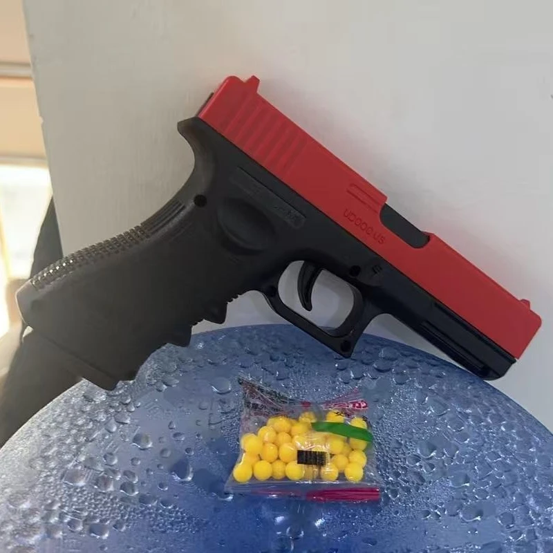 

Игрушечный пистолет G17 с мягкими пулями, ручной пистолет-запускатель, реалистичная игрушка для детей, мальчиков, для игр на открытом воздухе, подарок для игры в стрельбу.