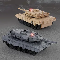 RTR RC Mini Tank  Remote Control Battle Tank Toy Rotate Turret Infrared system Tank Model Toy for Kids Gift