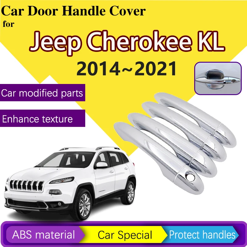 

Car Handle Protection Stickers for Jeep Cherokee KL 2014~2021 2015 2017 Scratch Proof Decoration Trim Set Refit Car Accessories