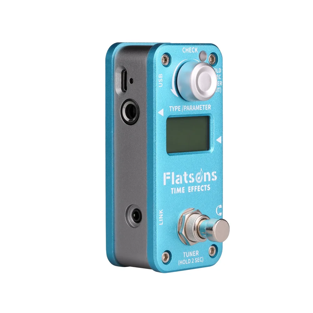فلاتسونز FTE2 جيتار متعدد التأثيرات دواسة مدمجة في تأخير ريفيرب ضبط تأثير الوقت دواسة أجزاء الغيتار الكهربائي وملحقاتها