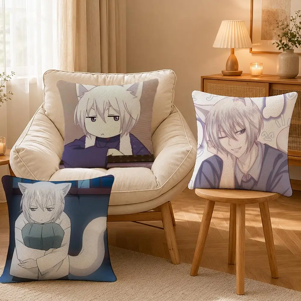 Anime Kamisama Kiss Shojo Cushion Cover Personalized Short Plush Cushion Cover Sofa Pillowcase Bedroom Home Decor Gift