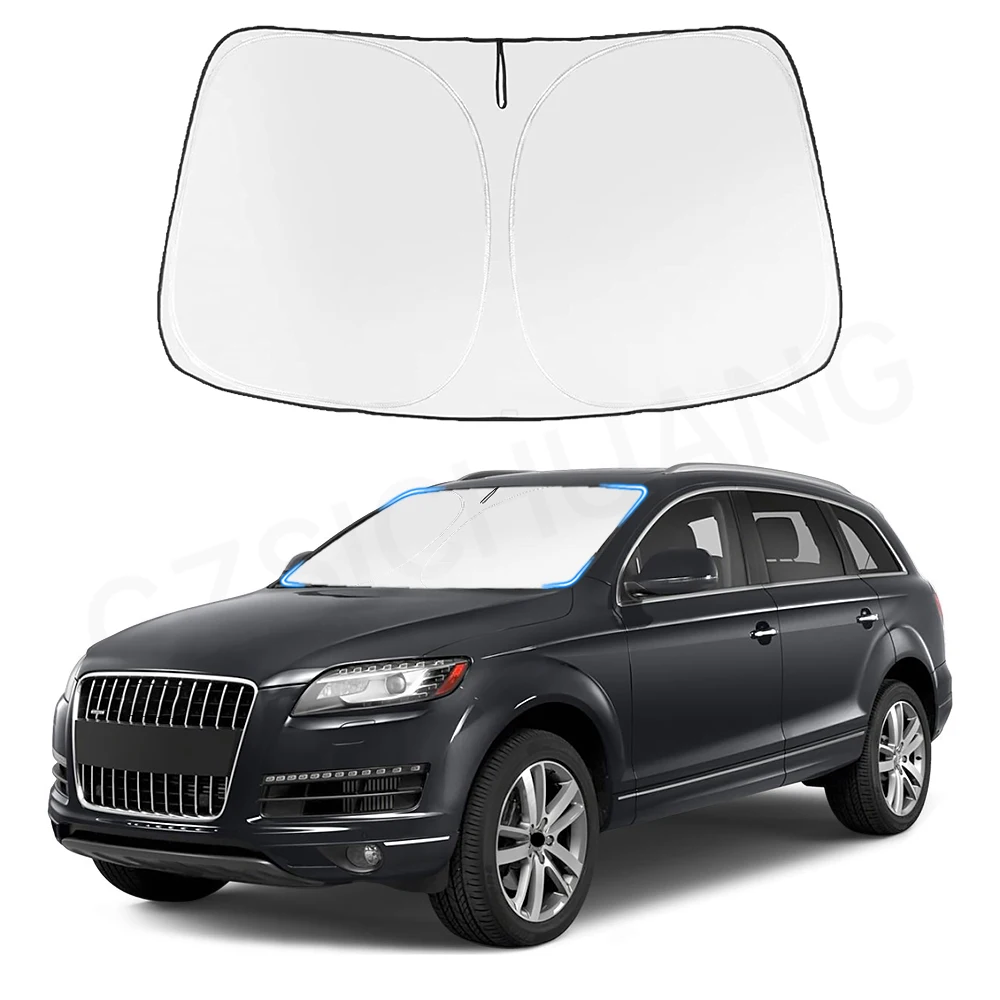 

Солнцезащитные козырьки на лобовое стекло автомобиля для Audi Q7 2016 2017 2018 2019-2024, солнцезащитные козырьки, авто переднее окно, аксессуары для салона автомобиля