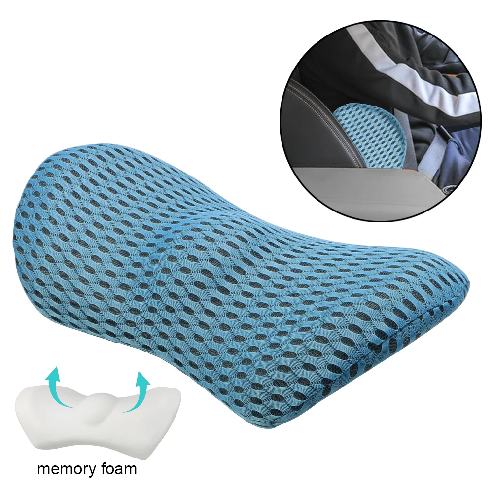 Bed Sleeping Pillow Car Seat Waist Pillow Low Back Cushion Memory Foam Car Cushion Lumbar Support Pillow Interior Accessories