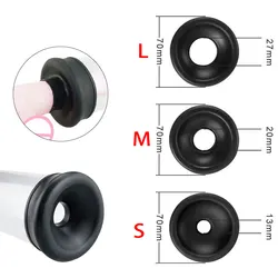 Premium Penis Pump Accessory Set - Silicone Ring Exercise Device - Fits All Sizes with Sealing Slot Replacement & Parts for Pump