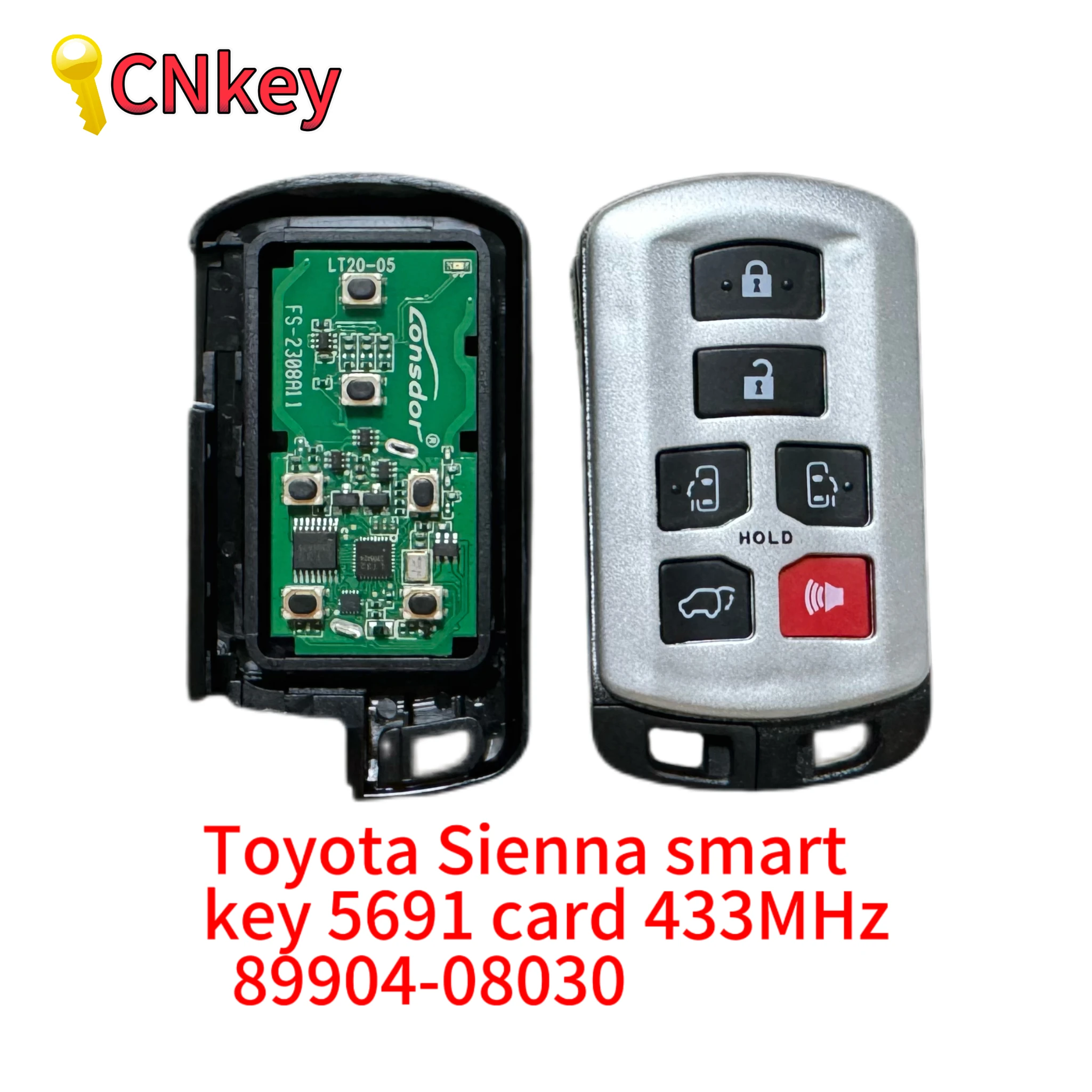 Toyota Sienna smart key 5691 card 433MHz  89904-08030