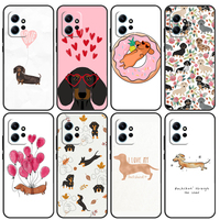 Cute Dachshund Dog Case For Xiaomi Redmi 13C 12C 9C 10C 12 Cover For Redmi Note 10 9 8 11 12 Pro 12S 11S 10S