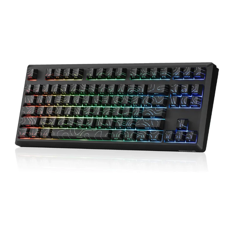 

Redragon K737 PRO Wireless 87 Keys Gasket Gaming Keyboard, 80% Premium CNC Aluminum Mechanical Keyboard, Hot-Swap South-Facing