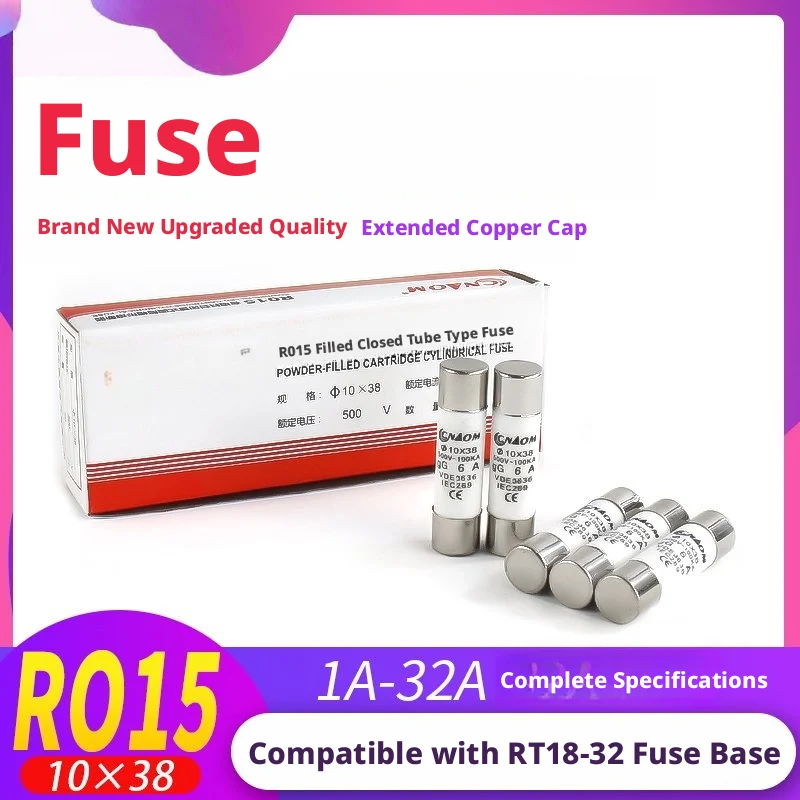 RT18 Fuse Base, 32A/63A, 500-690V AC, DIN Rail, LED Indicator, Flame-Retardant, 3C Certified
