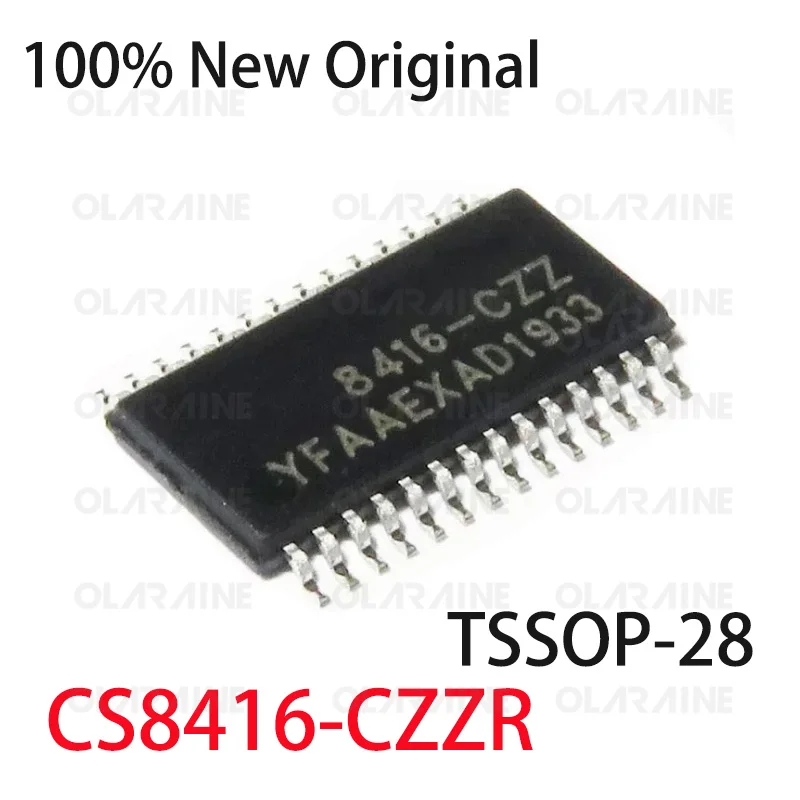 1/5/10Pcs CS8416-CZZR Audio transmitters, receivers, transceivers 1 Channel Resolution 80 bit TSSOP-28 Voltage 5 V 11.8 mA