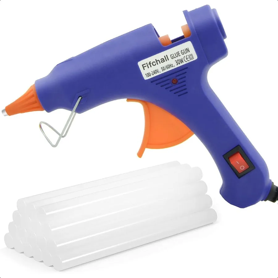 

Hot Glue Guns with 20pcs Glue Sticks Mini Hot Melt Glue Gun Kit for Crafts Glue Gun for School DIY Arts Sealing Home Repairs Bl