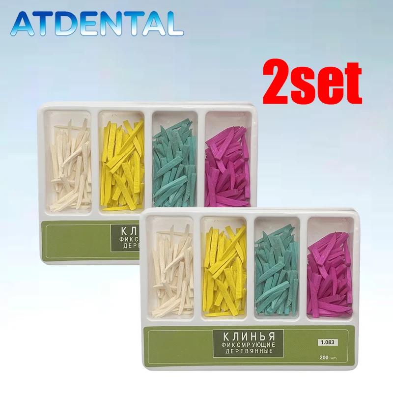 

400 шт. стоматологических деревянных клиньев с гладкими круглыми концами для защиты десны при проведении стоматологических процедур, подготовке косточек и реставрациях