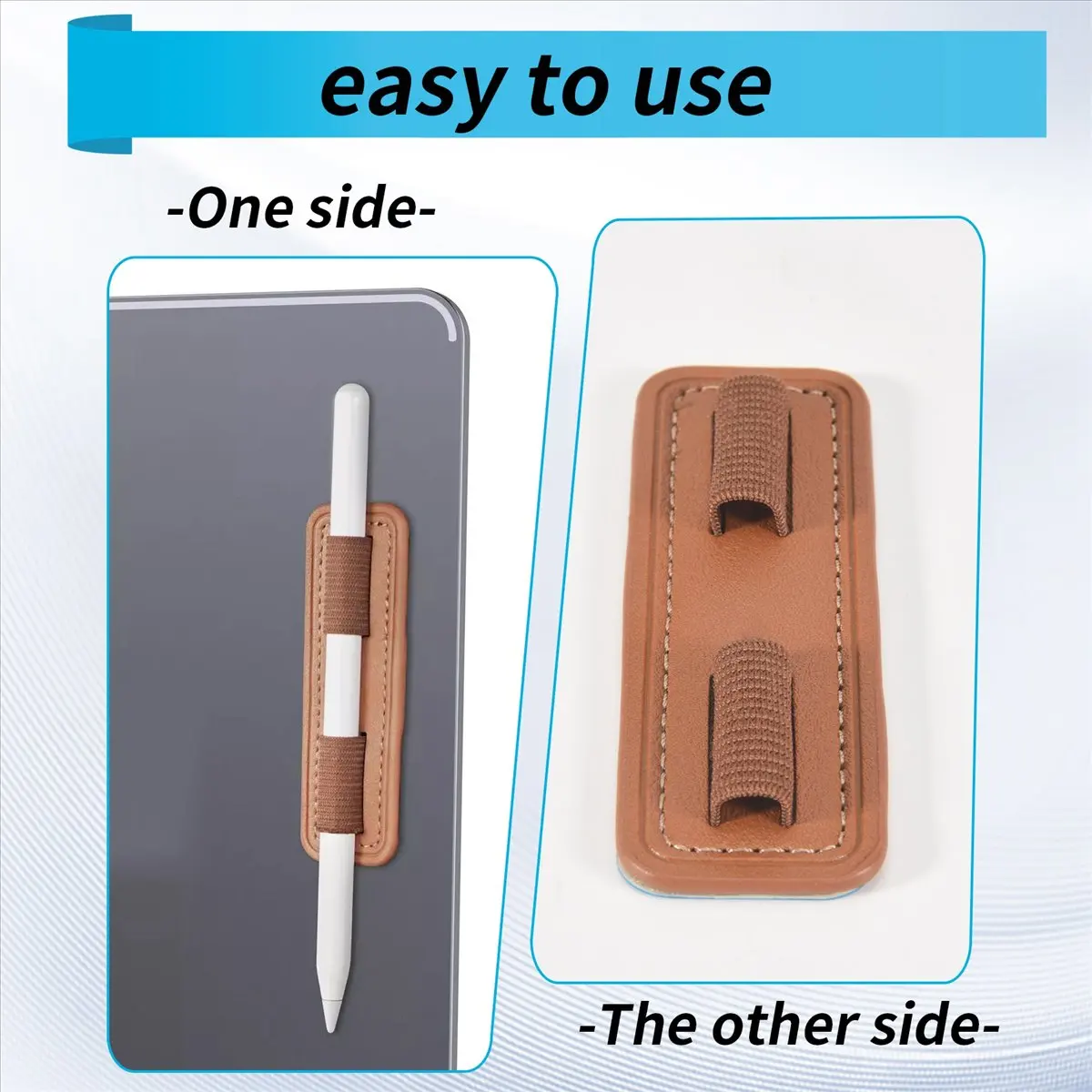 @@HUND-Universal Stylus Pen Holder Sticker for Pencil for Table Touch Pen M-Pencil Anti-Lost Case -Brown