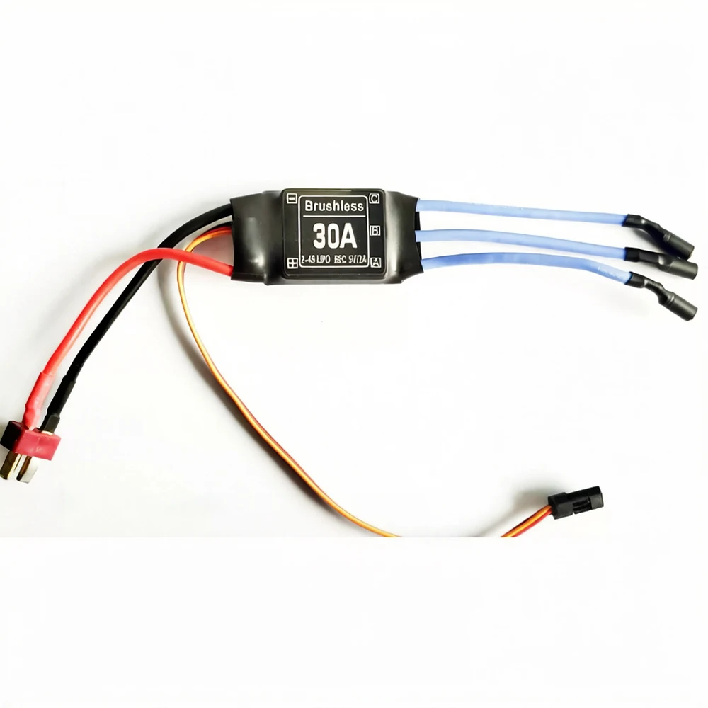 30A Brushless ESC for RC Airplane Multirotor Fixed Wing Electric Speed Controller with Optional Connectors