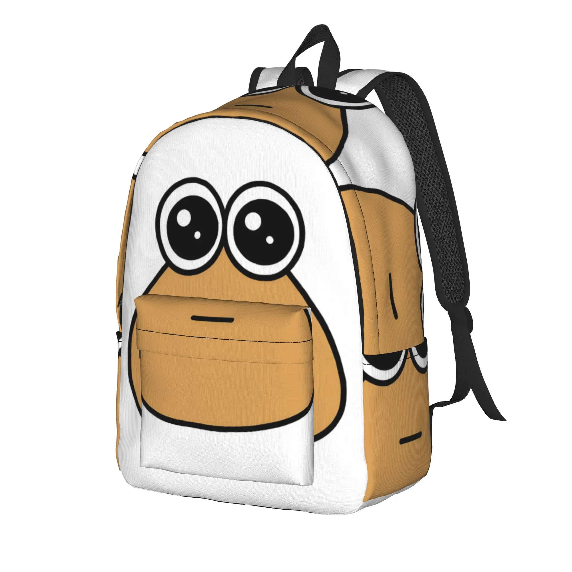 My Pet Alien Pou Backpack for Men Women Cool High School Work Daypack  College Shoulder Bag Sports