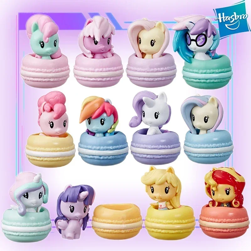 Hasbro My Little Pony Twilight Sparkle Rainbow Dash Fantasy Macarons 12 Model Anime Kawaii Girl Kid Baby Toy Birthday Gift