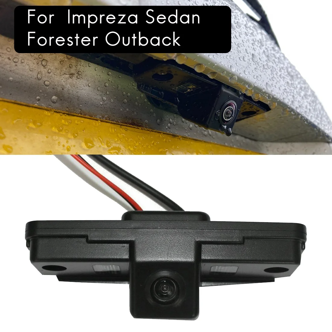 Rear View Backup Reverse Parking Camera for Subaru Impreza Sedan Forester Outback 2007-2014