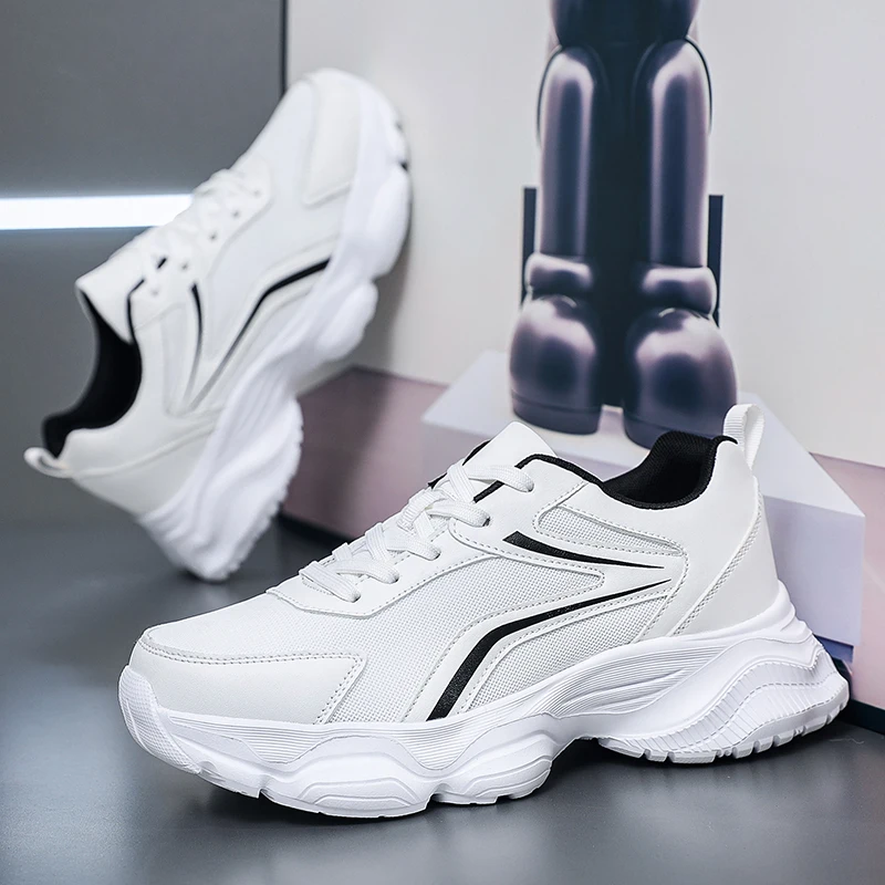 

2025 Новая сверхлегкая и простая мужская спортивная обувь. Удобные и прочные кроссовки. Модная уличная повседневная прогулочная обувь.