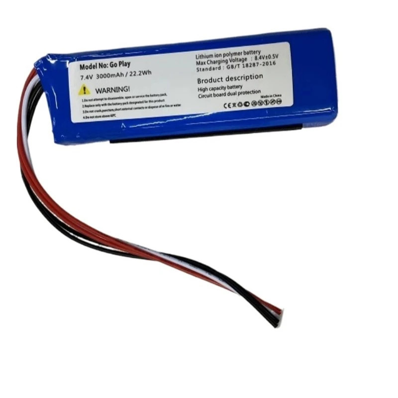 High Quality New GSP1029102 01 Replacement Battery 7.4V 3000mAh For JBL Harman Kardon Go Play Bluetooth Speaker Batteries