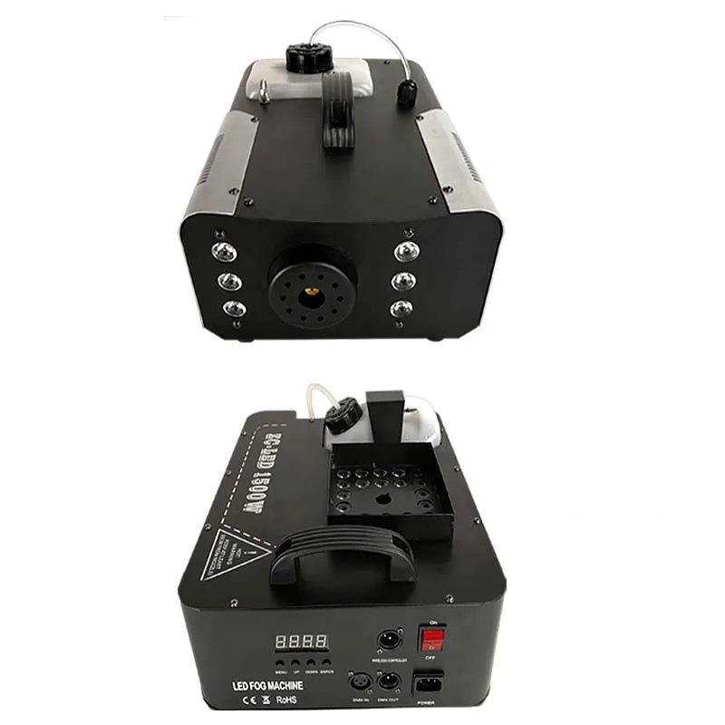 1500W DMX RGB 3 IN 1 LED Fog Machine Remote Control Stage Wedding Fog Smoke Machine