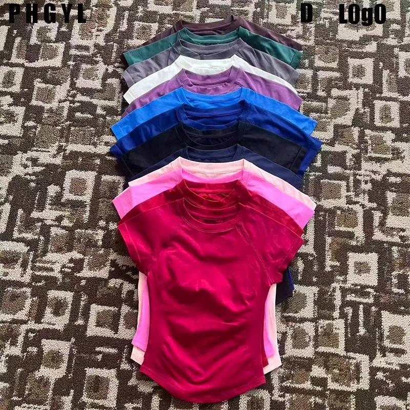 

PHGYL Impact Short Sleeve Top Seamless Yoga Leotard Clothing Women Gym T Shirts Workout Running Shirts Fitness Sports Vest