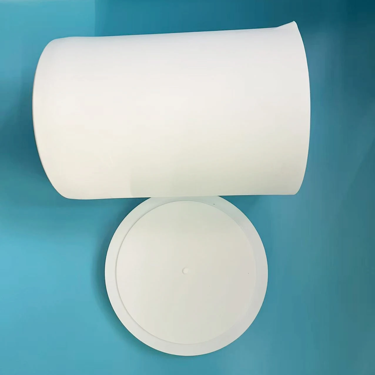 Immagine 3: Bicchiere in politetrafluoroetilene da 5000 ml, coperchio della tazza in tetrafluoro, materiale FTFE, resistenza alle alte temperature, agli acidi, agli alcali, alla corrosione