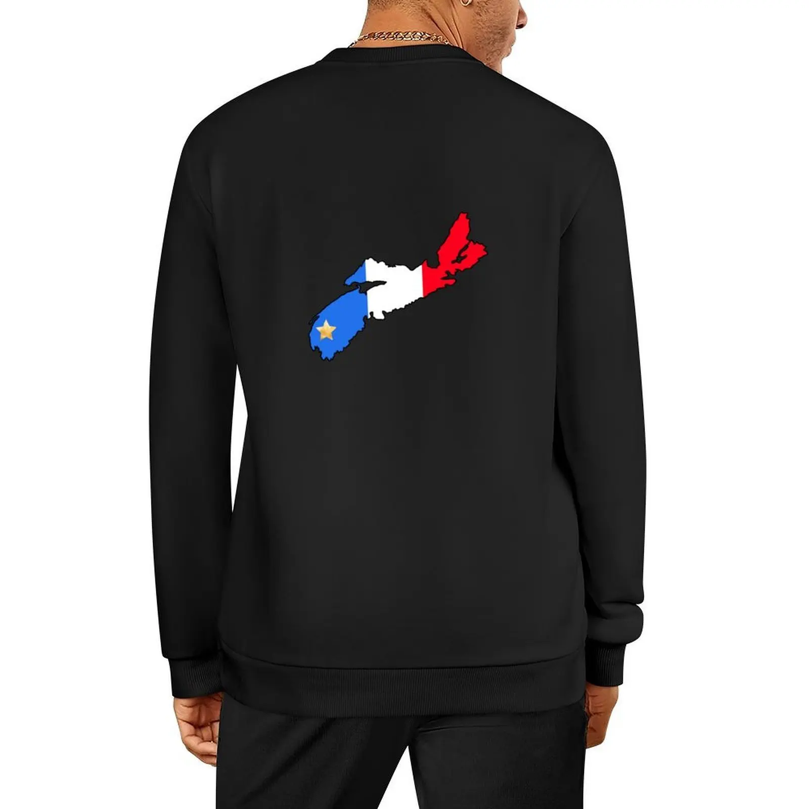 

Nova Scotia (Acadian Flag) Pullover tracksuit men mens designer clothes japanese style autumn oversize sweatshirts