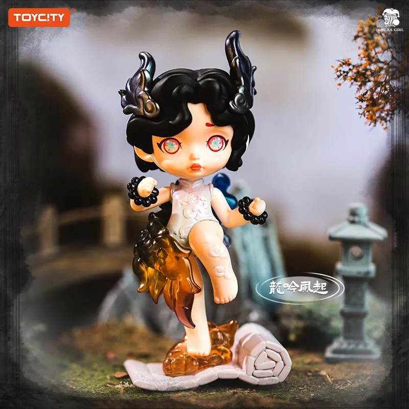 صندوق أعمى TOYCITY Laura "Secret Wonderland" - تمثال قابل للجمع على الطراز الصيني، ديكور مكتب فتاة لطيف